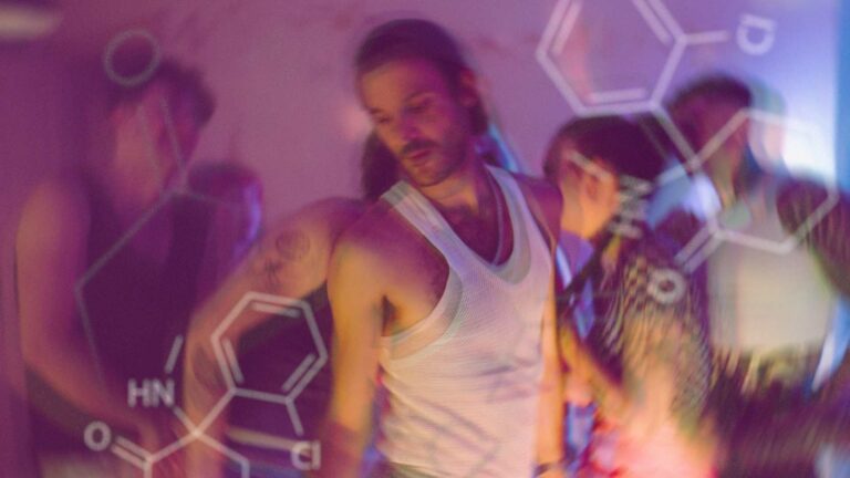 ketamine equation over a man dancing